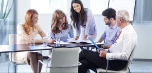 Business people discussing in a meeting